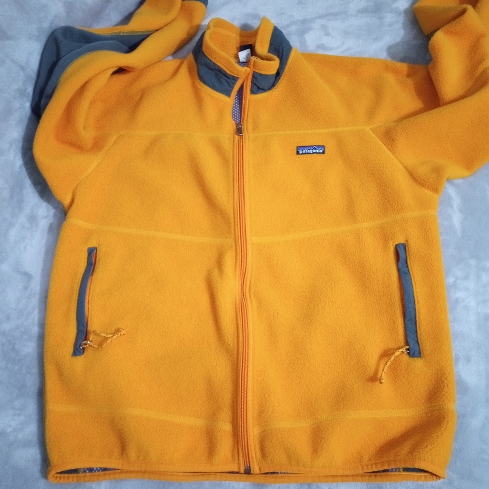 Vintage Patagonia Marigold Partial Eclipse Fleece Jacket L